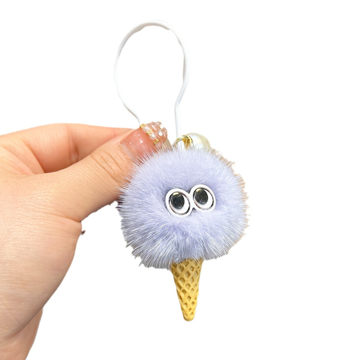 Wholesale Briquette Ice Cream Plush Keychain